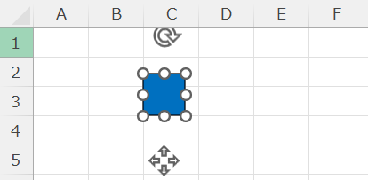 【Excel VBA(マクロ)】選択中の図形のサイズを表示する
